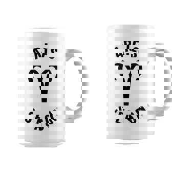 Aries Season Astrology April Zodiac Sign Graphic Print Coffee Mug - Monsterry
