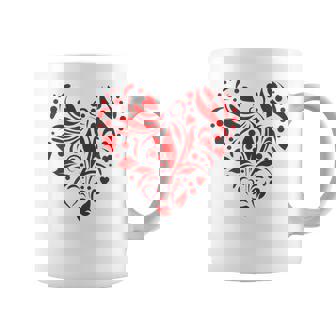 Artistic Heart For Valentine's Day Graphic Print Coffee Mug - Monsterry