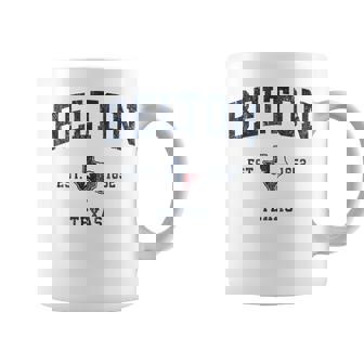 Belton Texas TX Vintage State Flag Sports Navy Graphic Print Coffee Mug - Monsterry