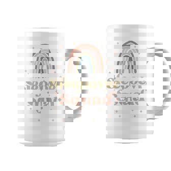 Birthday Boho Rainbow Sleepover Squad Pajamas For Girls Graphic Print Coffee Mug - Monsterry