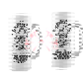 Bombero En Entrenamiento Divertido Bombero Bomberos Hombres Es Sin Mangas Taza de café - Regaloses