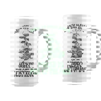 Born To Dilly Dally Forced To Pick Up The Pace Raccoon Coffee Mug | Mazezy
