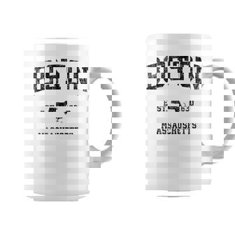 Boston Massachusetts Maintage Sport Noir Tasse - Cadeauxyz