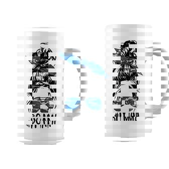 Boy Mom Messy Bun Camouflage Mother's Day 2025 Boy Mom Coffee Mug | Mazezy