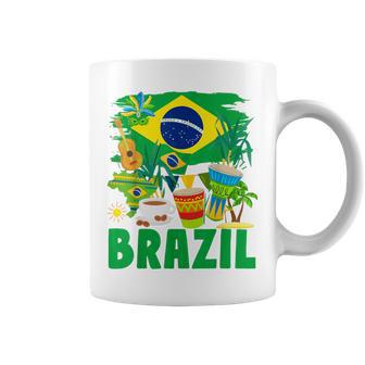 Brazil Flag Outfit Idea For Children Brazil & Brazilian Flag Yellow Tassen - Geschenkecke