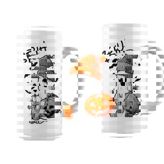 Bruh Halloween Tshirt Kids Cute Ghost Boo Bruh Pumpkin Spice Graphic Print Coffee Mug - Monsterry
