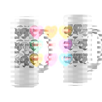 Candy Sweet Hearts Skibidi Rizz Valentines Day Boys Kids Graphic Print Coffee Mug - Monsterry