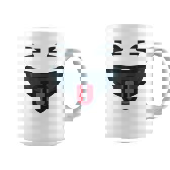 Cara Sonriente Emoticono Disfraz De Carnaval Taza de café - Regaloses