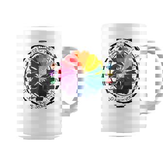 Be Careful Who You Hate Rainbow Daisy Gay Pride Ally LGBTQ Graphic Print Coffee Mug - Monsterry