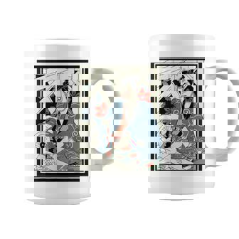 Carpenter Japanese Samurai Warrior Armor Sword Fighter Mask Graphic Print Coffee Mug - Monsterry