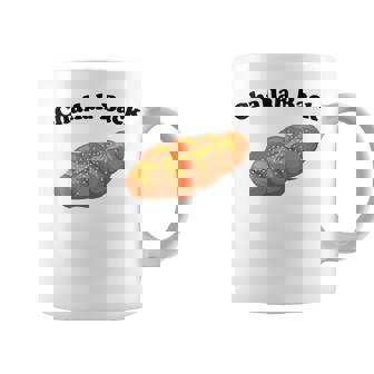 Challah Back Jewish Bread Pun Sarcastic Bakery Humor Graphic Print Coffee Mug - Monsterry