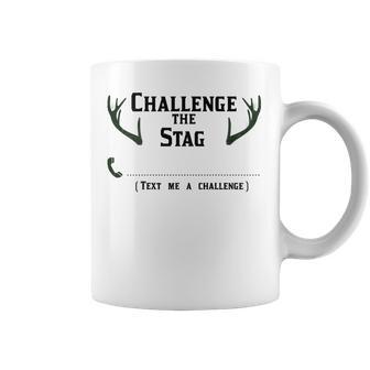 Challenge The Stag Live Bachelor Party Challenge Checklist Graphic Print Coffee Mug - Monsterry