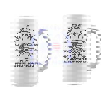 Childless Cat Ladies Against Fascism Cat Feminist Graphic Print Coffee Mug - Monsterry