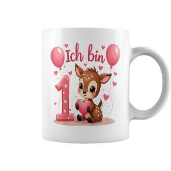 Children's Cute Deer I Am 1 Children's Birthday 1St Birthday Girl Tassen - Geschenkecke