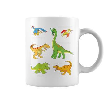 Children's Dinosaur Popular Dinos With Name Tassen - Geschenkecke