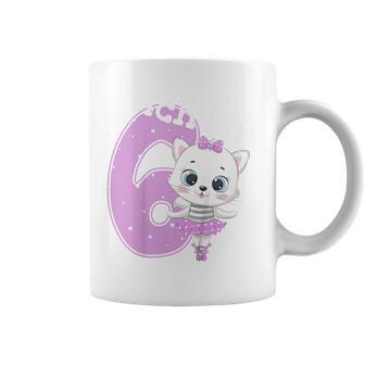 Children's Kitten Birthday Cat 6 Birthday Girls 6 Years Tassen - Geschenkecke