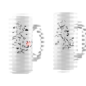 Chinese Zodiac Dog Sumi-e Tee Graphic Print Coffee Mug - Monsterry