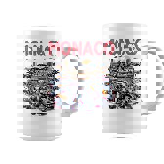 Circuito De Fórmula Monaco City Circuito De Monte Carlo Circuito De Carreras Taza de café - Regaloses
