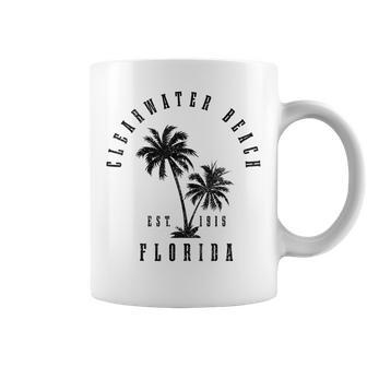 Clearwater Beach Est 1915 FL Florida Vintage Graphic Print Coffee Mug - Monsterry