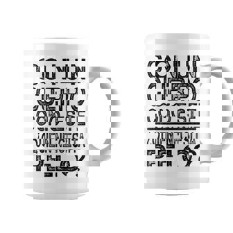 Con Un Cuerpo Como Este Quien Necesita Pelo Divertido Taza de café - Regaloses