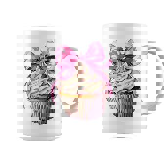 Coquette Bow Cupcake Baking Baker Girl Mom Pink Mother's Day Coffee Mug | Mazezy