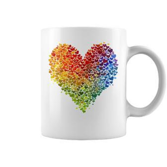 Csd Parade Rainbow Lgbt Heart Lgbtq Flowers Pride Love Tassen - Geschenkecke