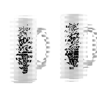 A Cup Of Tea Solves Everything Herbal Tea Lover Teatime Graphic Print Coffee Mug - Monsterry