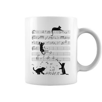 Cute Cat Music Noteintage Notes Musician Tassen - Geschenkecke