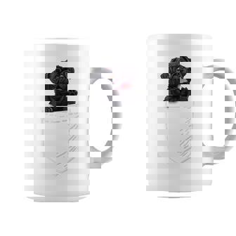 Cute Pocket Pug Lover Graphic Print Coffee Mug - Monsterry