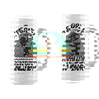 Dachshund-Shirt The Grass Greener Under My Wiener-Dog Graphic Print Coffee Mug - Monsterry