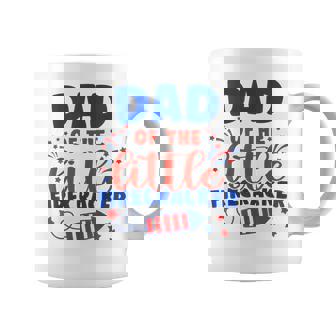 Dad Of The Little Firecracker Fourth Of July Birthday Graphic Print Coffee Mug - Monsterry