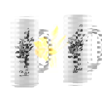 Daffodil Flower Vintage Narcissus Flower Graphic Print Coffee Mug - Monsterry