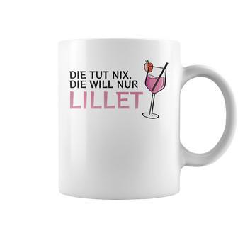 Die Tut Nix Die Will Nur Lillet Fan Summer Cocktail Party Tassen - Geschenkecke