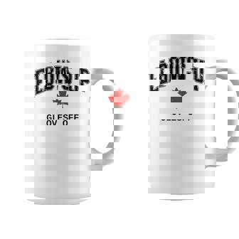 Elbows Up Gloves Off Fun Hockey Canada Flag Coffee Mug | Mazezy