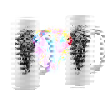 Elefante Arte Colorido Animal Motivo Obra De Arte Ele Taza de café - Regaloses