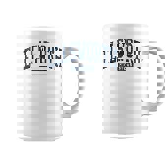 Ellsworth Michigan Mi College University Style Blue Coffee Mug | Mazezy