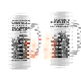 Everyone Is Welcome Here Idaho Teacher Taza de café - Regaloses