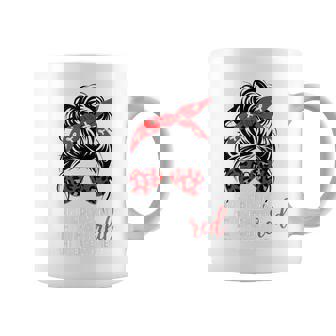 In February We Wear Red Chd Heart Disease Awareness Women Coffee Mug | Mazezy