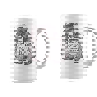 Feed Me And Tell Me I'm Pretty Brown Bear Graphic Print Coffee Mug - Monsterry
