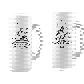Find Your Wild – Motif Montagnes Étoilées Tasse - Cadeauxyz