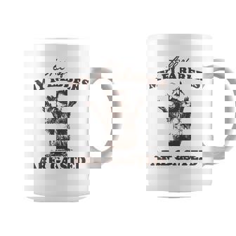 All Of My Flabbers Are Gasted Raccoon Coffee Mug | Mazezy