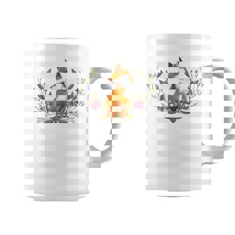 Fleurs Feuillesigne Dessinées À La Main Renard Tasse - Cadeauxyz