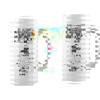 Fluffy The Cat Travels In Turin Moscow Los Angeles Paris Graphic Print Coffee Mug - Monsterry
