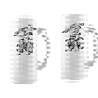Fox Riding Bicycle Vintage Cycling Biking Fox Biker Coffee Mug | Seseable CA