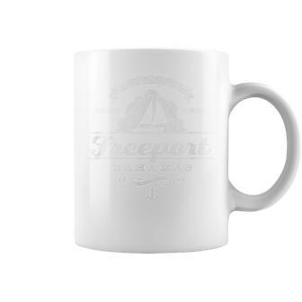 Freeport Sailboat Vintage Nautical Throwback Tee T-Shirt Graphic Print Coffee Mug - Monsterry