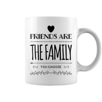 Friends Are The Family You Choose Amazing Heart Gray Tassen - Geschenkecke