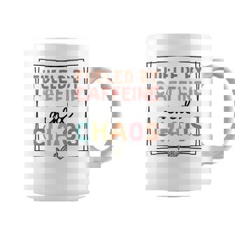 Fueled By Caffeine And Chaos Coffee Lover Mother's Day 2025 Coffee Mug - Thegiftio