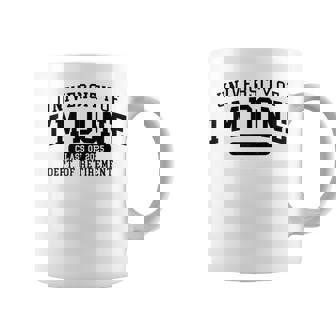 Fun University Of I'm Done Class Of 2025 Teacher Retirement Coffee Mug | Seseable CA