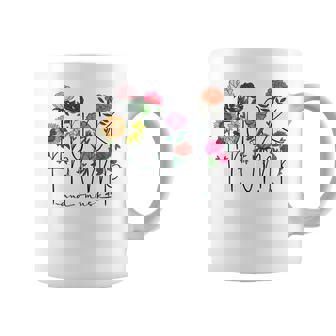 Anti Trump Subtle Floral Flower Anti-Trump Girls Coffee Mug - Seseable