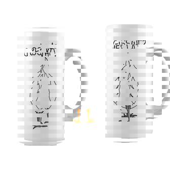 Corny Dad Joke Guess What Chicken Butt Coffee Mug - Monsterry